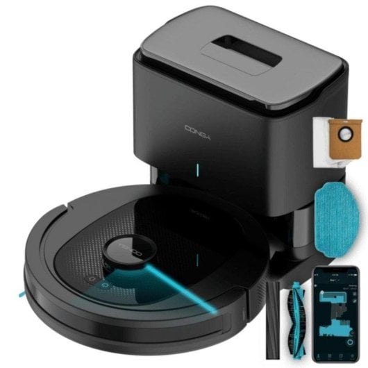 Cecotec Conga 8490 Ultimate Ultra Power Home Robot Aspirador 2,5 L APP Negro Reacondicionado