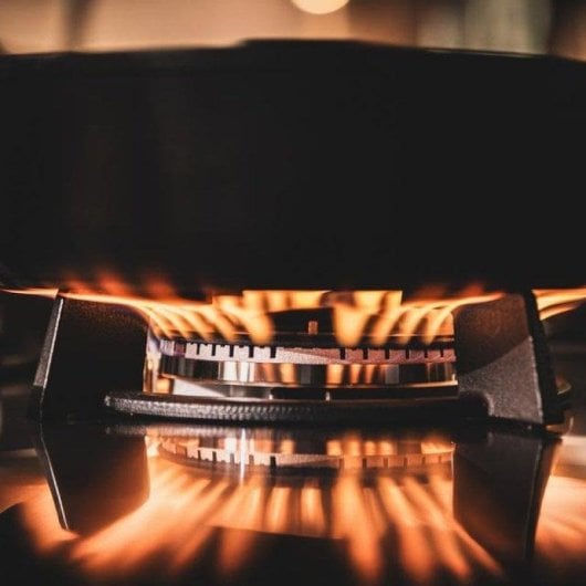 Placa de gás Cecotec Bolero Squad G 2200S vidro preto 2 queimadores WOK