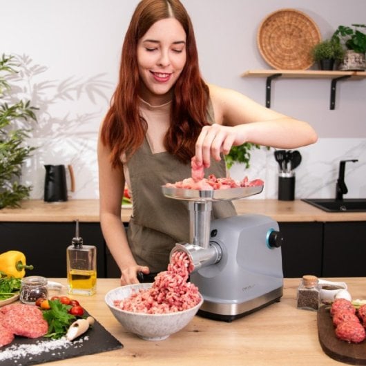 Cecotec Crusher 1400 Steel Picadora Electrica 1360 W Inox