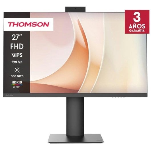 Monitor PC Thomson Supreme Business M27FB7C14V 27" FullHD 100Hz IPS Webcam 5ms Altoparlanti USB-C