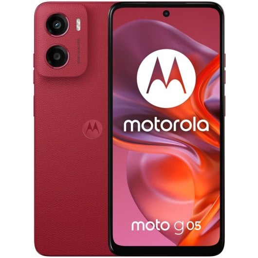 Motorola Moto G05 6.67" 4/128GB 5200mAh 50MP Android 15 Rojo Libre