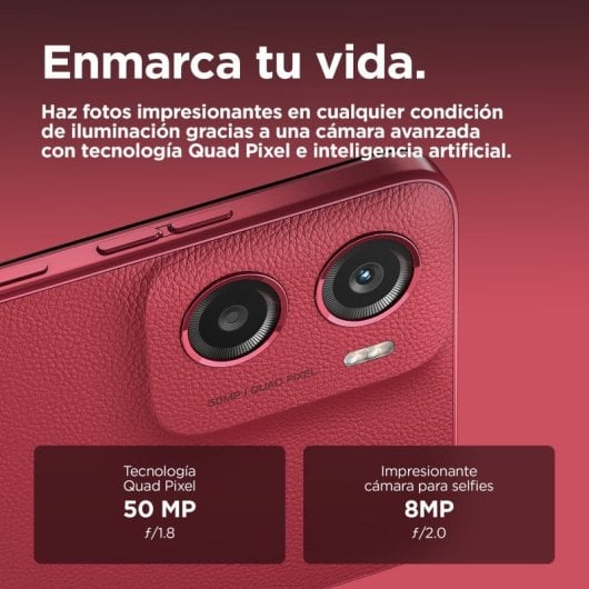 Motorola Moto G05 6.67" 4/128GB 5200mAh 50MP Android 15 Rojo Libre