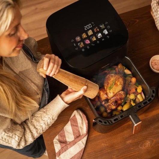 Friteuse à air double grill Cecotec Cecofry&Grill Smokin' 6500 6,5 L 2 200 W Noir