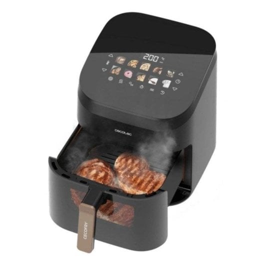 Freidora de Aire Cecotec Cecofry&Grill Smokin' 6500 6,5L 2200W Ventana con Ahumador