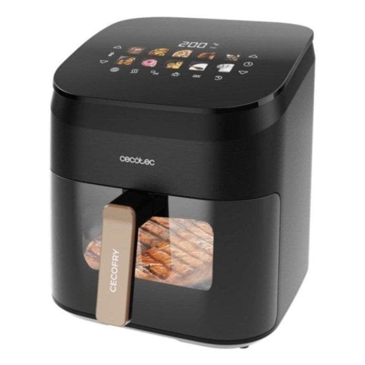 Fritadeira de Ar Cecotec Cecofry&Grill Smokin' 6500 6,5L 2200W Doble Grill e Fumador