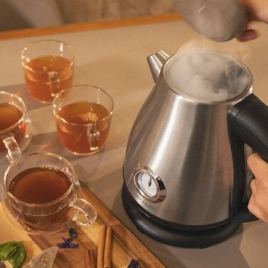 Bouilloire Cecotec Thermosense 620 Retro Steel 1,7L 2200W inox thermomètre