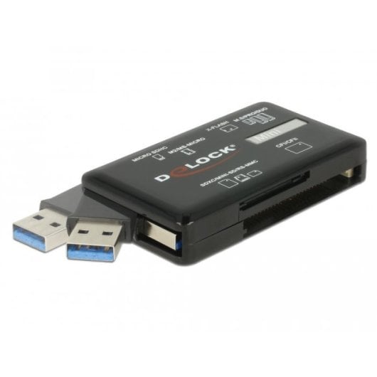 Lector De Tarjetas Delock Delock Superspeed Usb Typ-a 3.2 Gen 1 - Velocidad De Transferencia De Hasta 5 Gbps Y 6 Ranuras