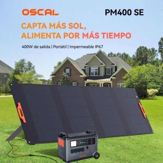 Pannello solare OSCAL PM400 Celle monocristalline, grado di protezione IP65, efficienza 22,7%, 400 W
