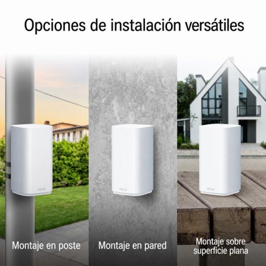 ASUS ZenWiFi BD4 Sistema Mesh WiFi 7 Doble Banda BE3600 AiMesh WPA3 VPN para Exterior