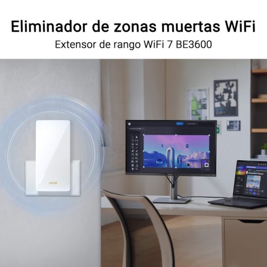 WiFi Mesh ASUS 1 Nodo 2882 Mbps 204,4 m² compatibile AiMesh Dual Band WiFi 7