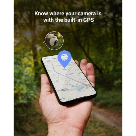 Câmera de vigilância EZVIZ EB8 2K Visão Noturna Externa Painel Solar Áudio Bidirecional Controle por Voz