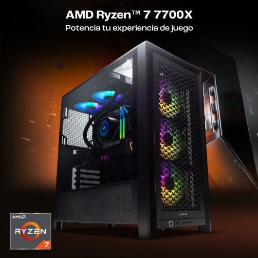 PcCom iCUE AMD Ryzen 7 7700X / 32 Go / SSD 1 To / RTX 5070