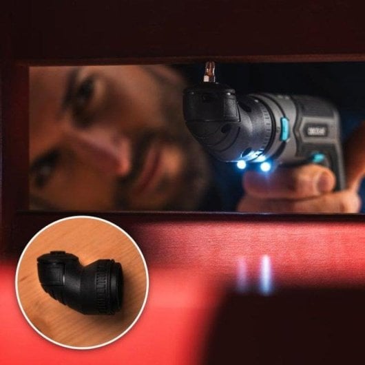 Tournevis électrique Cecotec PowerGyro 3500 Angle Set 4V LED Compact