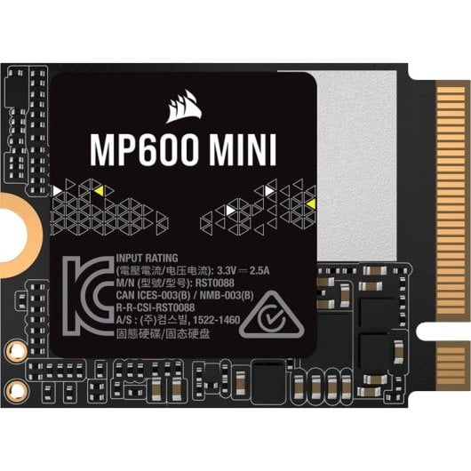 SSD Corsair MP600 MINI 1 To 7 000 Mo/s NVMe PCIe 4.0 M.2 Gen4 2230