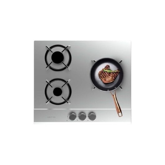 Cecotec Bolero Squad G 3200S Placa De Gas 6250w 3 Fuego Inox