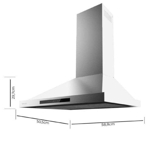 Campana extractora Cecotec Bolero Flux PT 605500 Extraction 60cm contrôle gestuel et tactile