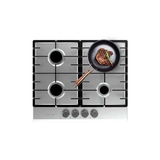 Cecotec Bolero Squad G 4200f Placa De Gas 8000w 4 Fuegos Inox