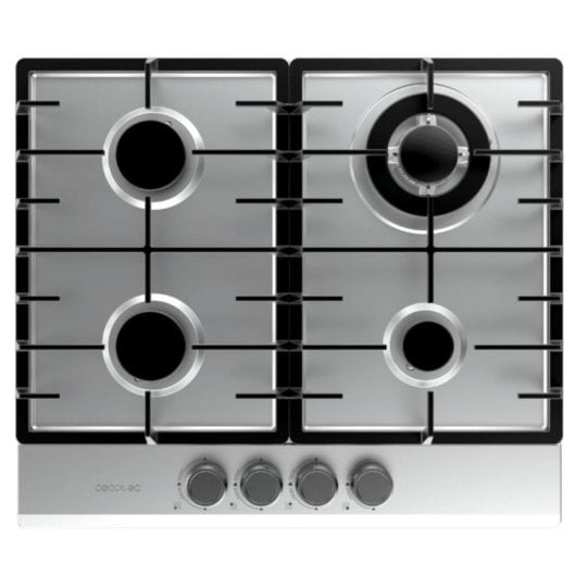 Plaque gaz Cecotec Bolero Squad G 4200F 4 brûleurs Inox 8000W wok
