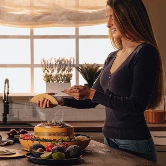 Cecotec Fun Taco Andale Máquina Para Calentar Los Ingredientes De Tacos Amarillo