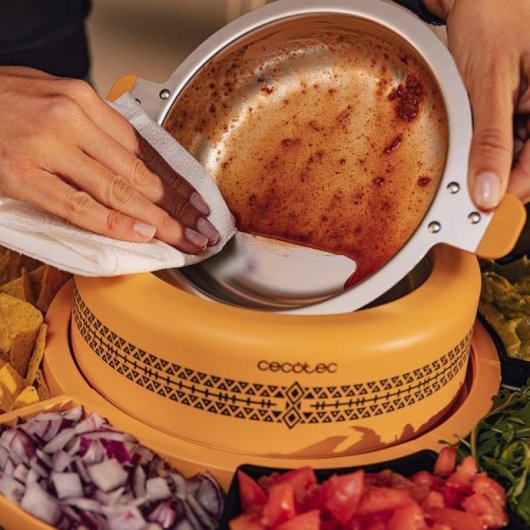 Cecotec Fun Taco Andale Máquina Para Aquecer os Ingredientes De Tacos Amarela