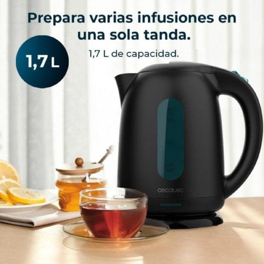 Bollitore Cecotec Thermosense 180 1.7L Nero 2200W BPA Free Filtro anticalcare