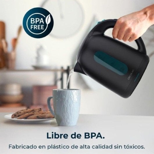 Bollitore Cecotec Thermosense 180 1.7L Nero 2200W BPA Free Filtro anticalcare