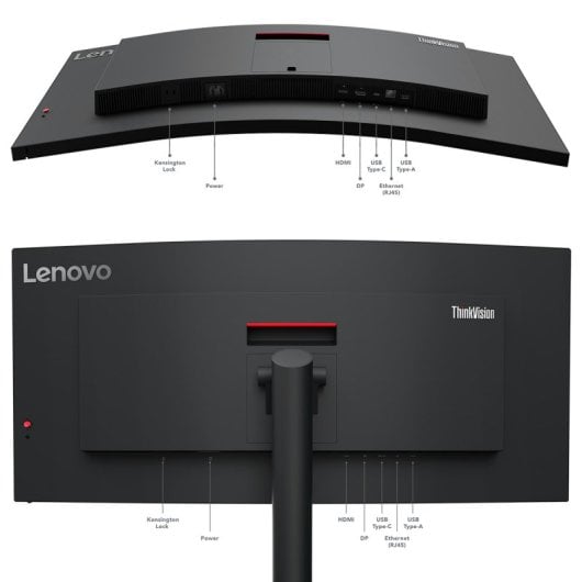 Lenovo ThinkVision T34w-30 34" LED VA UltraWide QHD Altezza Regolabile Curvo USB-C