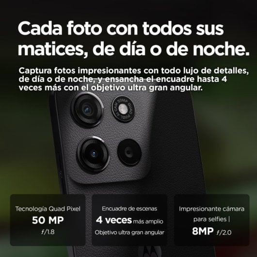 Motorola Moto G15 6,72 pouces 8 Go 256 Go 5 200 mAh Android 15 Gris Débloqué