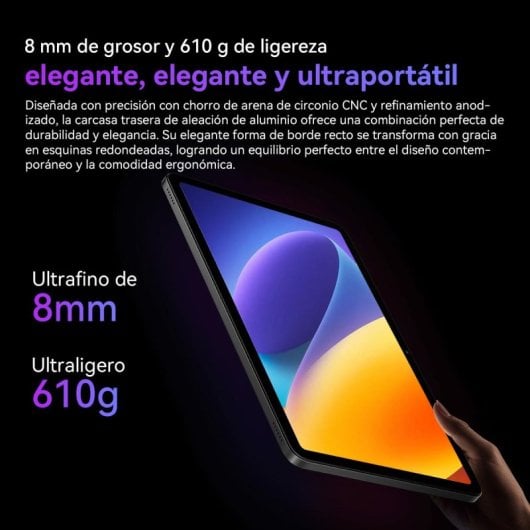 OSCAL Pad 100 Tablet 12" FHD+ 2K 8GB/256GB Android 15 4G Gris + Teclado Bluetooth Inglés QWERTY