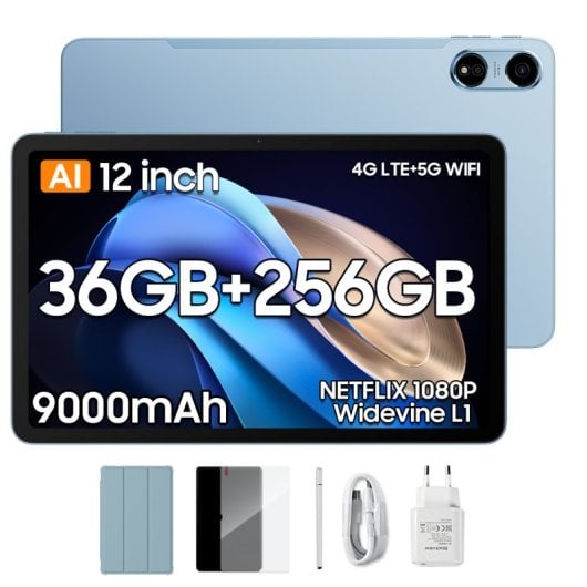 OSCAL Pad 100 Tablet 12" FHD+ 2K 12GB/256GB Android 15 4G Azul