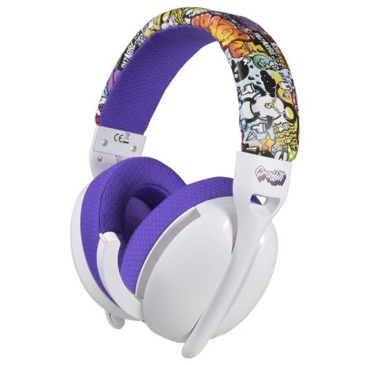 Indeca Graffiti Auriculares Gaming Inalámbricos 2.4GHz/Bluetooth Multiplataforma Blancos