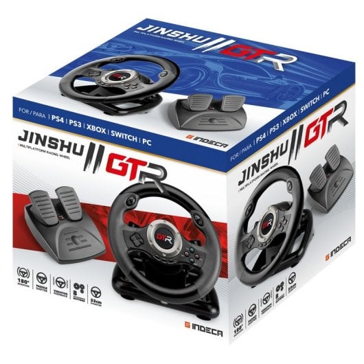 Volant Indeca JINSHU 2 GTR compatible avec PS4/PS3/Xbox/Nintendo Switch/PC