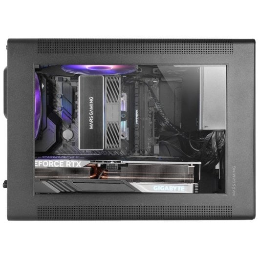 Mars Gaming Mc-xps Minitorre Microatx Cristal Templado Ventilador Frgb Trasero120mm Usb-c Negro