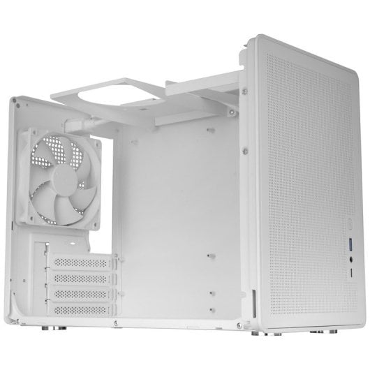 Mars Gaming Mc-xpro MicroATX Mini Tower con ventola da 120 mm, compatibilità PSU ATX e SFX, USB-C, bianco