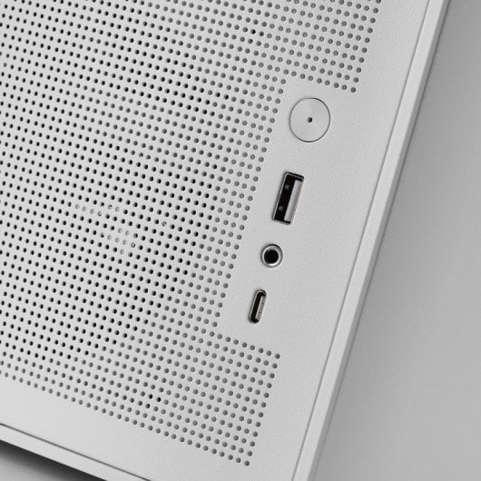 Mars Gaming Mc-xpro MicroATX Mini Tower con ventola da 120 mm, compatibilità PSU ATX e SFX, USB-C, bianco