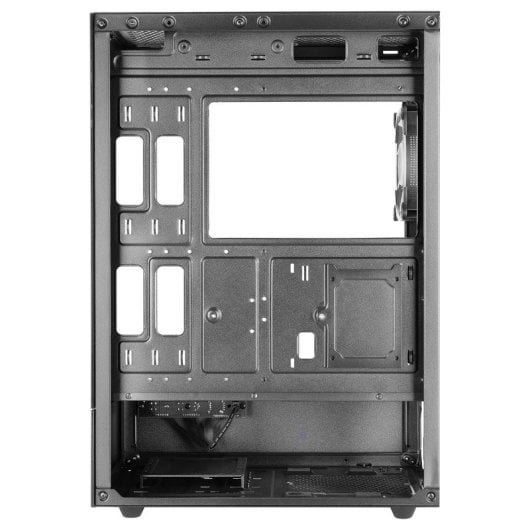 Mars Gaming MC-XO Semitorre ATX com Duplo Vidro Temperado, Ventoinha FRGB 120mm e Duas Câmaras Preta