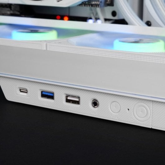 Mars Gaming MC-3GF Torre ATX com Triplo Vidro Temperado, 2 Ventoinhas ARGB 120mm e USB-C Branca