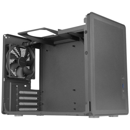 Mars Gaming Mc-xpro MicroATX Mini-Tower mit 120-mm-Lüfter, PSU ATX- und SFX-Kompatibilität, USB-C, Schwarz