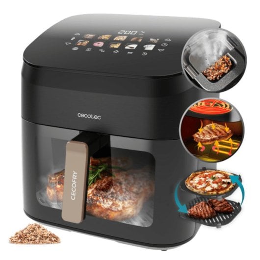 Cecotec Cecofry&Grill Smokin' 8500 Freidora De Aire 8,5L Negro