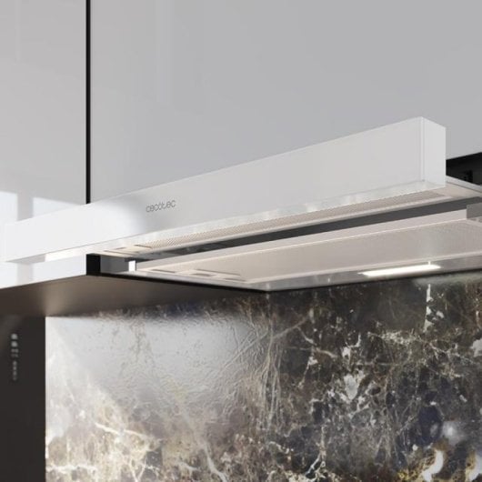 Cecotec Bolero Flux TLM 603500 Campana Extractora Telescópica 60cm 70W A Blanca
