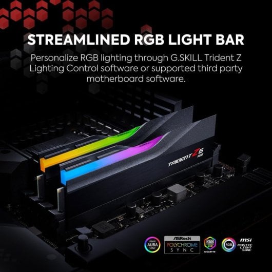 G.Skill Trident Z5 RGB DDR5 6400MHz 64GB 2x32GB CL32 Intel XMP 3.0