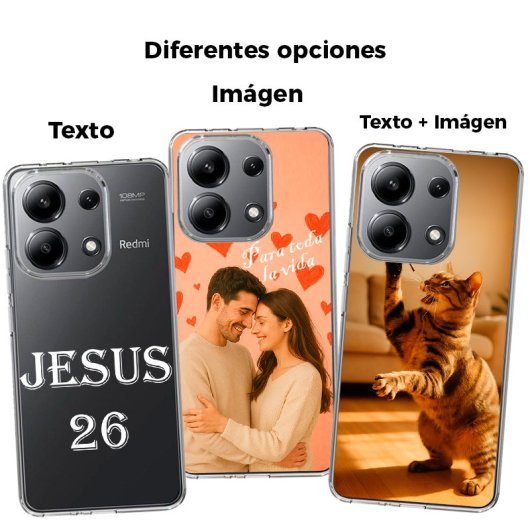 Cool Funda AntiShock Transparente para Xiaomi Redmi Note 13 Personalizable