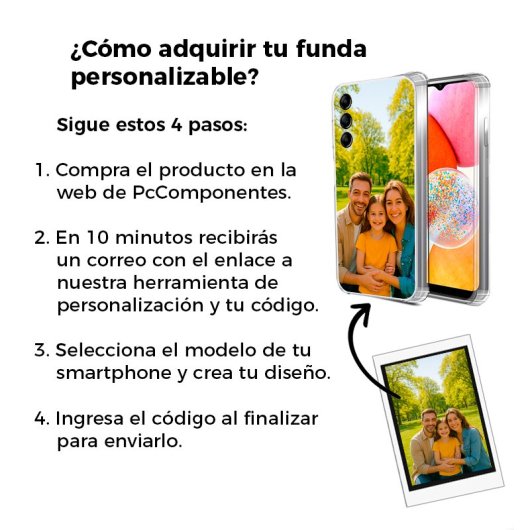 Cool Carcasa AntiShock Transparente para Samsung Galaxy - A05s Personalizable