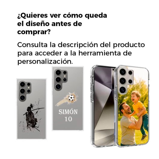 Cool Carcasa Magnética Transparente para Samsung Galaxy S25 Ultra Personalizable