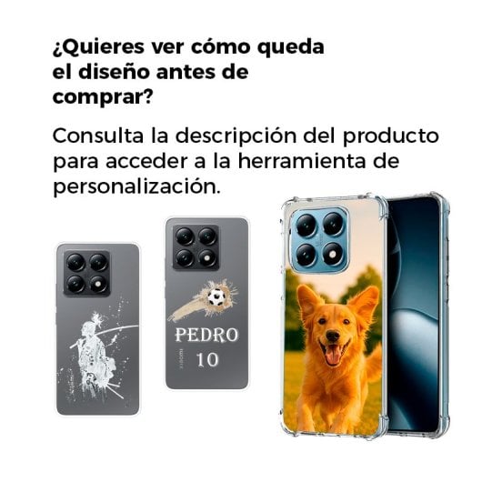 Cool Carcasa AntiShock Transparente para Xiaomi - 14T Personalizable