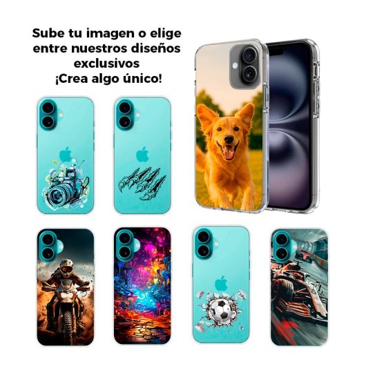 Cool Funda Magnética Transparente para iPhone 16 - Personalizable