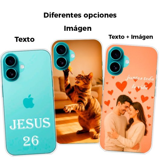 Cool Funda Magnética Transparente para iPhone 16 - Personalizable
