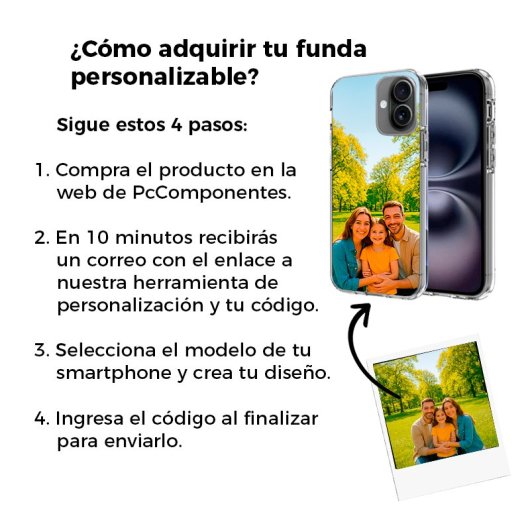 Cool Funda Magnética Transparente para iPhone 16 - Personalizable