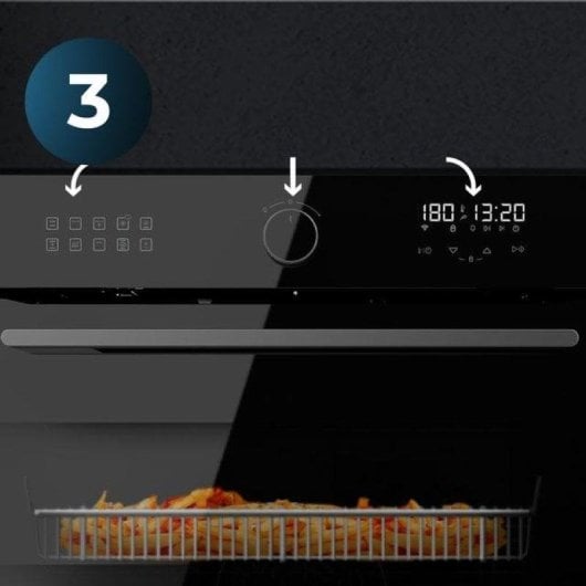 Horno électrique Cecotec Bolero Hexa AF314500 53 L Noir avec Airfryer, vapeur et autonet