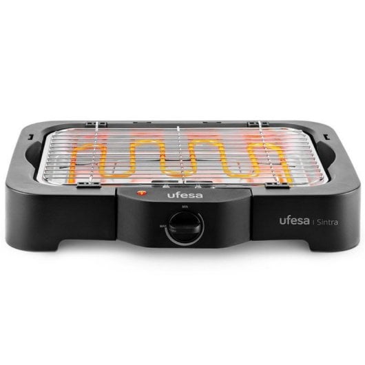 Ufesa Sintra Barbacoa Eléctrica con Termostato de Control Ajustable 2300W Negra